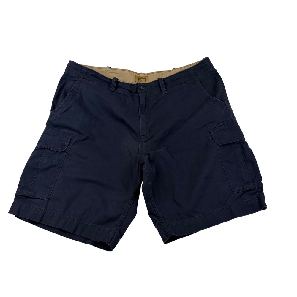 The Foundry Supply Co Mens Navy Blue Cotton Cargo Shorts Size 44‎ Big and Tall